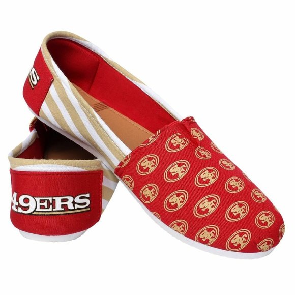 NFL San Francisco 49ers Women Canvas shoe Size 5/6 - Picture 1 of 1